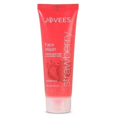 Jovees Herbal Strawberry Face Wash & Deep Moisturising 120ml, - Image 1 of 3