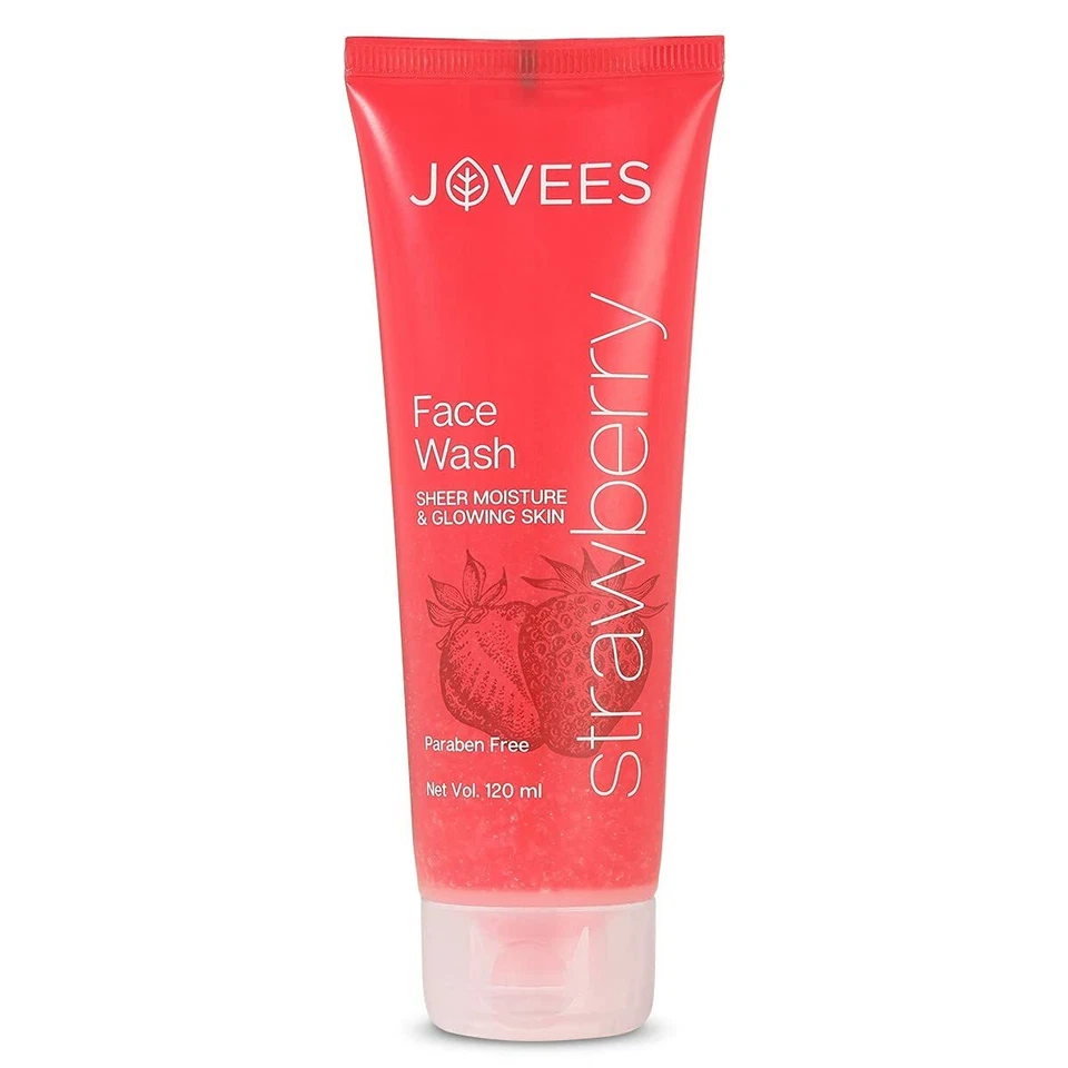 Jovees Herbal Strawberry Face Wash & Deep Moisturising 120ml. - Image 1 of 1