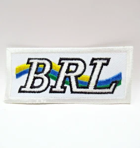 BRL - Color Waves Logo - gelb, grün & blau - Vintage Patch - bestickt - Bild 1 von 5