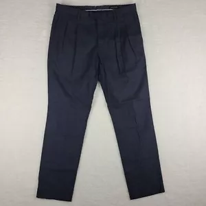 Banana Republic Pants Mens 34x32 Blue Slim Straight Trousers Dress Slacks - Picture 1 of 14