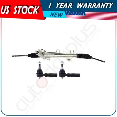 For Dodge Ram 1500 2002-2005 4Wd Power Steering Rack+2X Front Outer Tie Rods Foto 1 de 4
