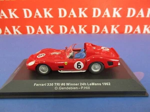 Die cast 1/43 Modellino Auto Ferrari 330TRi 24H Le Mans 1962 O. Gendebien by Ixo - Foto 1 di 5