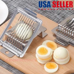 Stainless Steel Hot Boiled Egg Slicer Cutter Mushroom Tomato Ham Kitchen Chopper - Picture 1 of 9