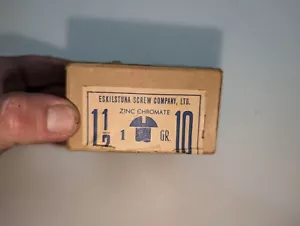 Vintage Eskilstuna Screw Co Sweden Zinc Chromate Wood Screws PARTIAL 1 1/2 10gr - Picture 1 of 4