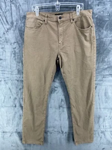 Proof Pants Mens 36x32 Brown Rover Slim Fit Canvas Jeans Huckberry Stretch - Picture 1 of 16