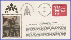 USA5 #EV1607 U/A COLORANO SILK FDC   Papal Visit - 10/7 - Washington - Picture 1 of 1