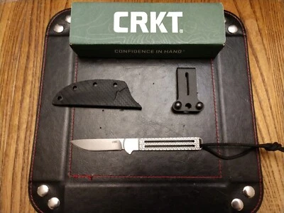 CRKT Feisty Fixed Blade Knife 2.38" 420J2 SS Blade Multi- Postion Sheath 1.1 oz.