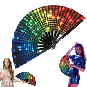 Line Dance Popping Fan, 2025 New Hand Clack Fans Performances Foldable Fans - Picture 1 of 11