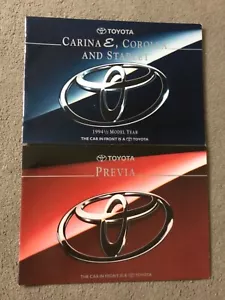 Toyota brochures Previa + Carina E , Corolla & Starlet 1994/95 - Picture 1 of 7