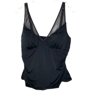 Jantzen Ellen Tankini Swim Top A602057 Adjustable Straps Black Size 14 - Bild 1 von 8