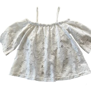 Jack By BB Dakota Oregano Lace Top in White Size XS NWT - Picture 1 of 9