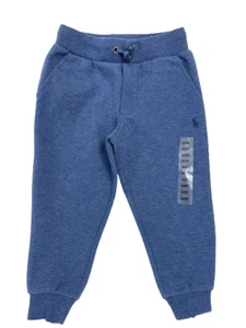 NWT Polo Ralph Lauren Boys Blue Fleece Jogger Pants - Picture 1 of 2