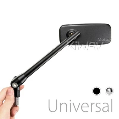 Motorcycle mirrors classic Plus long stem for Harley and Metric 10mm bikes - Image 1 of 4