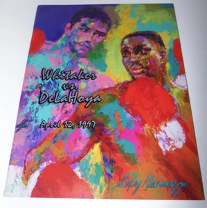 Programa de Lucha de Boxeo Vintage Original Pernel Whitaker vs Oscar DeLaHoya 4-12-97 - Imagen 1 de 4