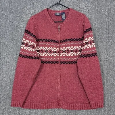 Sonoma Jean Co Suéter Mujer 1X Cárdigan Mezcla Cabello Angora Lana Granate Angora Conejo Foto 1 de 4