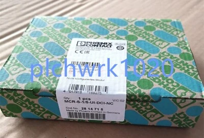 1 PCS NEW IN BOX Phoenix MCR-S-1/5-UI-DCI-NC Current Transmitter 2814715 - Image 1 of 3