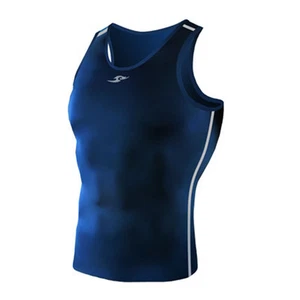 Take Five Mens Skin Tight Compression Base Layer Running Shirt S~2XL Navy 077 - Picture 1 of 7