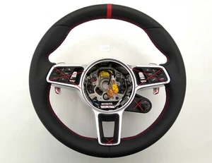 PORSCHE 911 BOXSTER CAYENNE MACAN PANAMERA SMOOTH NAPPA heated RED mark CHRONO - Picture 1 of 12