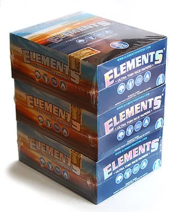 3 cajas ELEMENTOS Slim King Size ARROZ ULTRA FINO papel de liar - 150 folletos - Imagen 1 de 3