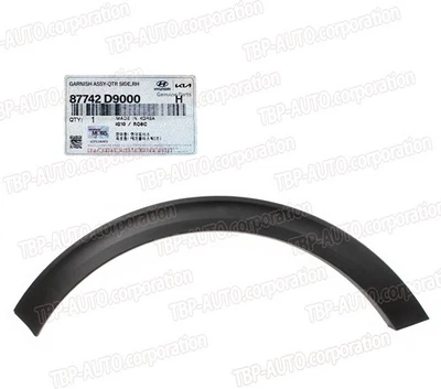 Moldura de apertura de rueda de guardabarros trasero GENUINA DERECHA 2017-22 Kia Sportage 87742D9000 Foto 1 de 4