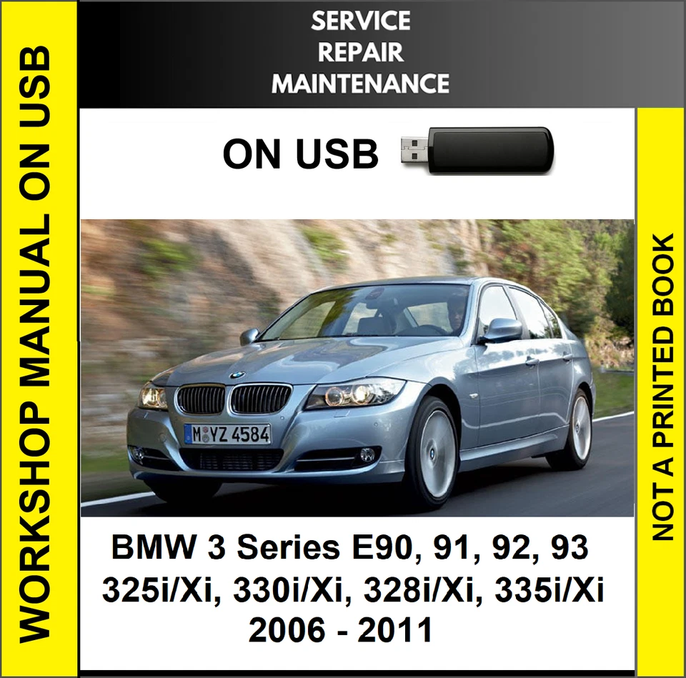 BMW 325i 328i 330i 335i 2006 - 2011 MANUAL DE TALLER DE REPARACIÓN DE SERVICIO EN USB Foto 1 de 1