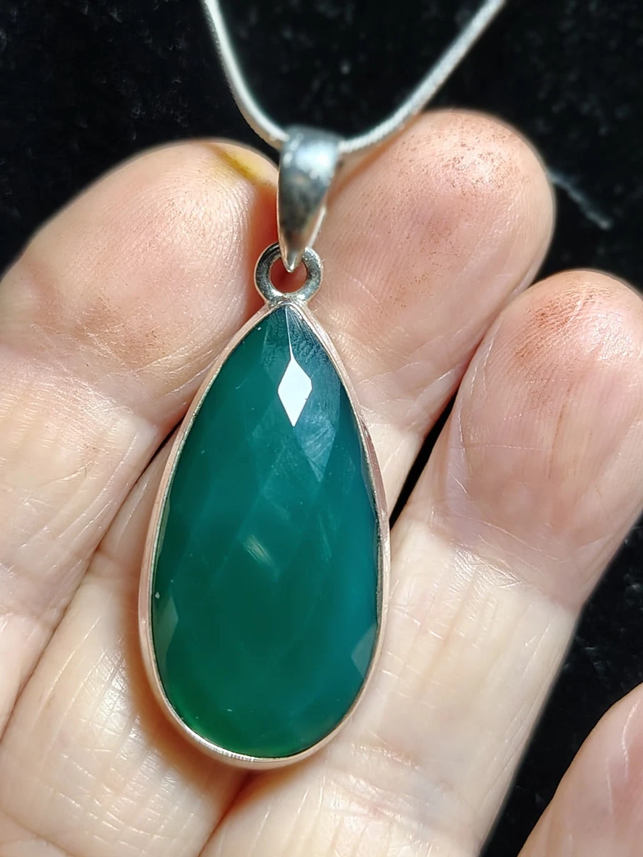 Piedras Preciosas De Jade Verde Natural Collar-Tiny Verde Stons-Beads