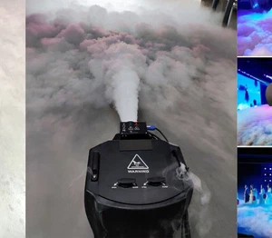 Máquina de niebla de hielo seco 6000 W máquina de humo bajo efecto de escenario para boda fiesta - Imagen 1 de 24