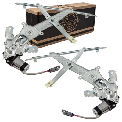 Window Regulator w/ Motor For 1995-2003 Windstar w/ Rectangle Connector Front - Image 1 of 3