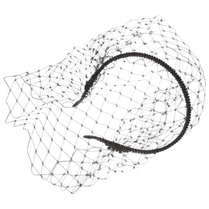 Headband Veil Tea Party Headpiece for Women Fashion Headbands Woman Bride Mesh - Picture 1 of 12