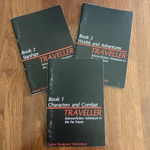 TRAVELLER RPG Book Set 1,2,3 Game Designers' Workshop GDW 1977 Books Only - Bild 1 von 6