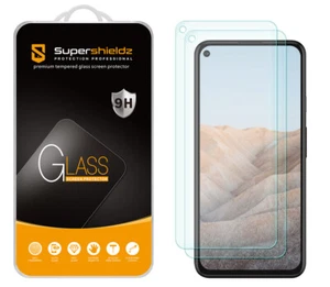 [2-Pack] Supershieldz Tempered Glass Screen Protector for Google Pixel 5a 5G - Picture 1 of 5
