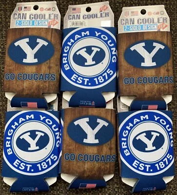 Enfriador de latas BYU diseño de 2 lados paquete de 6 **Envío gratuito** Foto 1 de 2