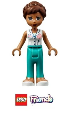 LEGO Friends - Minifigura de Donna de 41446 Heartlake Vet Clinic - frnd437 - NUEVO Foto 1 de 2