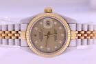 ROLEX DATEJUST 69173 LADIES AUTOMATIC STEEL AND GOLD DIAMOND WATCH BOX AND PAPER