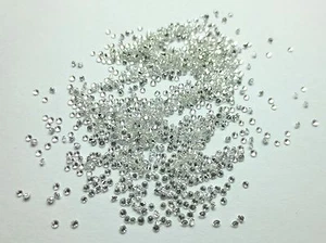 1/4 Carat 1.0mm WHITE ROUND BRILLIANT POLISHED DIAMONDS from CANADA - Picture 1 of 1