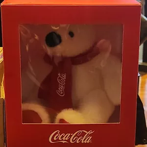 Coca Cola BÄR x MEGABOX IN KOREA mit Plüschcola Bär mit rotem Schal - Bild 1 von 1