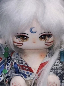 20cm Inuyasha Sesshoumaru Plush Toy Stuffed Plushie Doll Anime (No Clothes!) - Picture 1 of 5