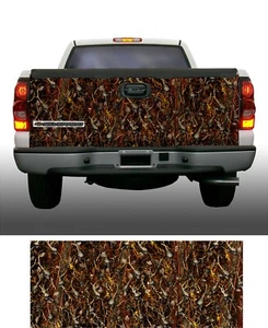 Obliteration skull blaze Camouflage truck tailgate vinyl graphic decal wrap - Picture 1 of 1