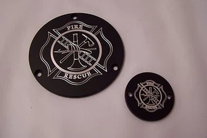 Custom EVO Derby-points cover set Fits Harley Davidson Fire Fighter - Picture 1 of 1