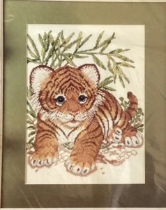 Baby Sumatran Tiger X Stitch Kit 9"x12" by Something Special # 50693 All Incl. - Picture 1 of 10