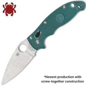 Spyderco Manix 2 SPY27 Satin Plain Blade CQI Mineral Blue FRCP Handles C101PCBL2 - Picture 1 of 3