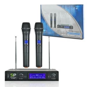 PS V3002 VHF Wireless Microphone System With Dual Handheld Mic (110V) NEW - Picture 1 of 5