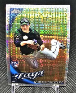 2010 Topps Chrome X-Fractor Refractor Mike McCoy Rookie Toronto Blue Jays #206