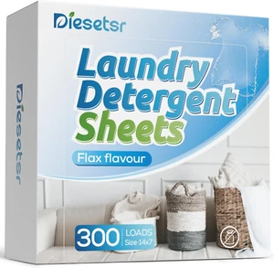 Laundry Detergent Sheets 150 Counts Travel Laundry Sheet Co-Friendly, 300 Small - Picture 1 of 12