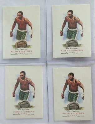 2007 TOPPS ALLEN & GINTER RC LOT (4) JOE FRAZIER #82 BOXING CHAMP LEGEND MINT - Image 1 of 3