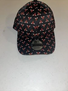 Vintage Chicago Bulls multi logo Rare adjustable Hat - Black & Red NBA - Picture 1 of 3