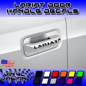 4x Door Handle Decal Sticker for Lariat Ford Truck Super Duty F-150 F-250 F-350  - Picture 1 of 3