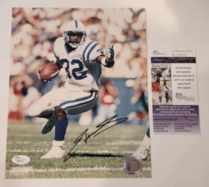 EDGERRIN JAMES Signed 8x10 Photo-HALL OF FAME-INDIANAPOLIS COLTS-JSA - Picture 1 of 4