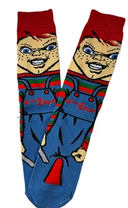 Horror Scary Movie Halloween Novelty Character Socks Mens Boys Size 7-10 - Picture 1 of 1