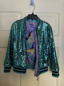 Disney Princess Jasmine Sequin Jacket Aladdin Childrens - Size 4 - Picture 1 of 5